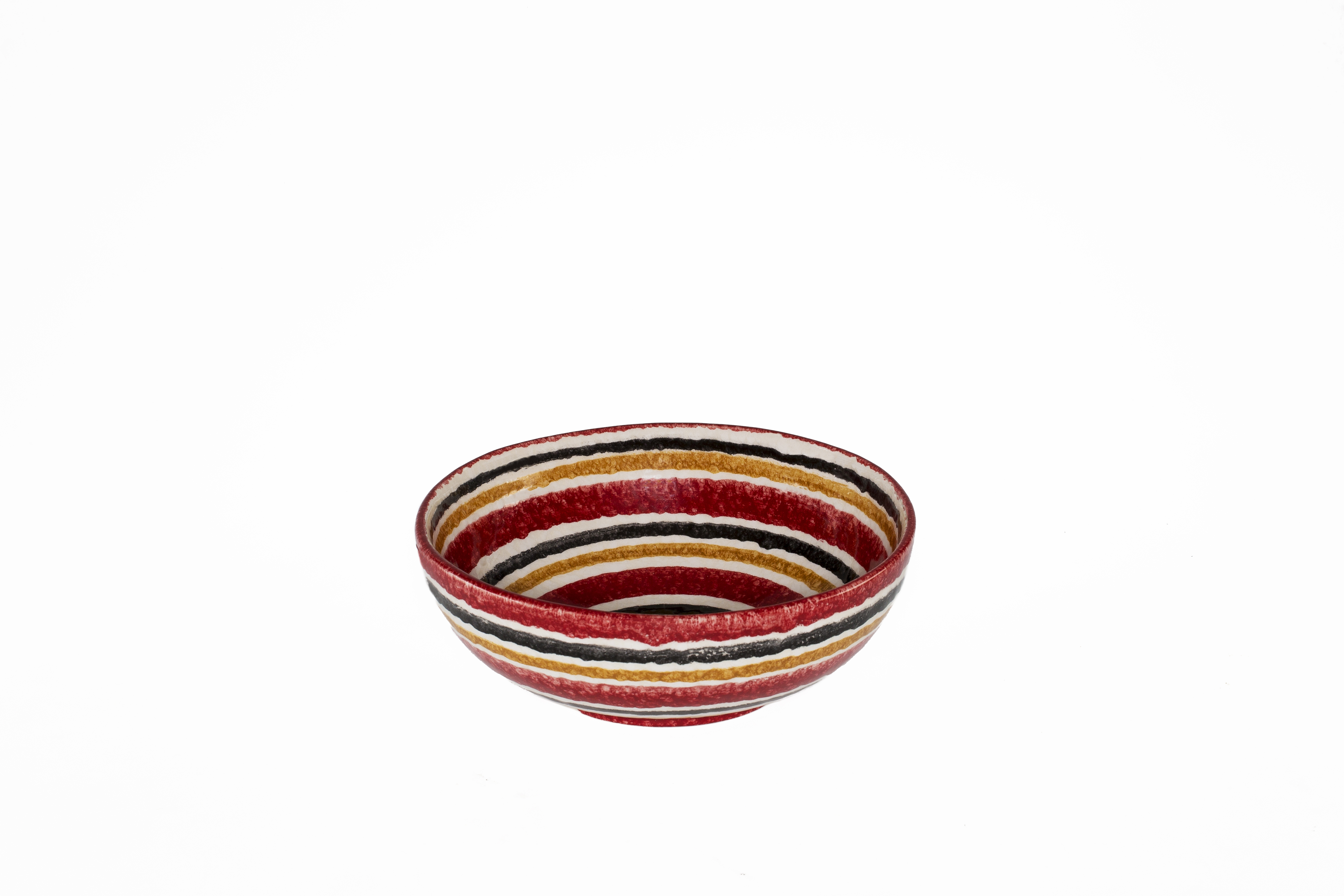 magu Schale rund flach Ø 21 cm handbemalt Cardinal