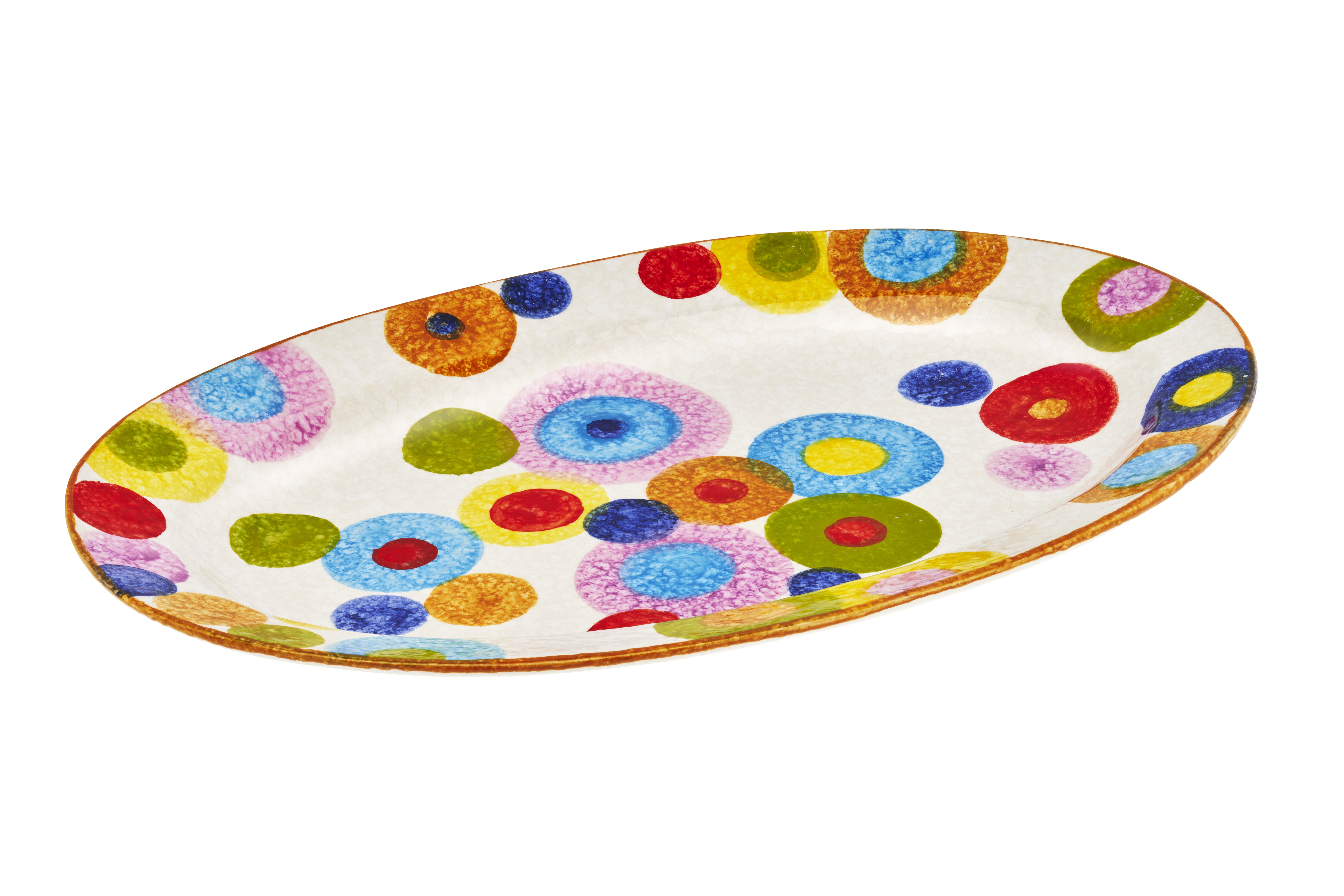 magu Platte oval 46 cm handbemalt Circolo